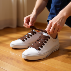 Laccio per Scarpe Ilan 90cm Colore Caffè Piatto per Sneakers - Product Image 2