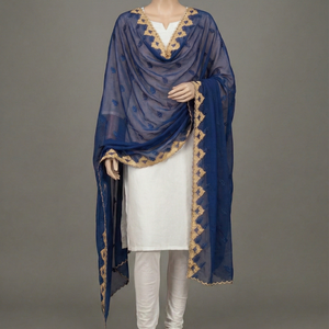 Voile Hijab en Chiffon Brodé Floral de Luxe avec Strass 2026 – Léger, Respirant, Écharpe Musulmane d'Été – Prix Usine - Product Image 3