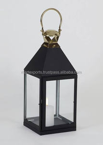 Modern Black Metal <b>Candle</b> <b>Lantern</b> Embossing Printing Elegant Indoor/Outdoor Christmas Decorative Lighting Handcrafted Quality - Product Image 5