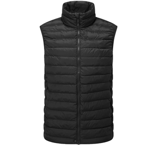 Gilet matelassé sans manches noir uni, respirant, coupe-vent, de haute qualité, design simple, pour hommes, fabricant professionnel, vêtements d'hiver - Product Image 2