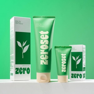 [ZEROSET] โฟมล้างหน้าชาเขียว Zeroset Green Tea Peeling to Foam Cleanser 120 กรัม รับผลิตแบบ OEM ODM ตามความต้องการ - Product Image 3