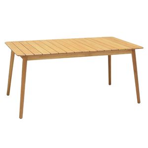 <b>Solid</b> <b>Wood</b> Modern Eco-Friendly Durable Waterproof Outdoor Dining <b>Table</b> with <b>Table</b> <b>Top</b> - Product Image 1