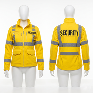 Chaqueta de Cuero con Capucha para Hombre y Mujer, Diseño Sólido con Panel Reflectante de Lona Premium de 300 Gramos, Impresión Personalizada y Bordado - Product Image 3