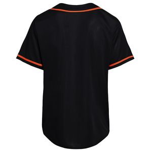 Maillot de baseball personnalisé en gros, manches courtes, col en V, uniforme d'équipe avec logo imprimé par transfert thermique, nom et numéro personnalisés - Product Image 2