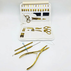 Pince à cheveux multifonctionnelle professionnelle I-Tip et Flat Tip en acier inoxydable avec logo personnalisé pour kit d'outils d'extension capillaire à micro-anneaux - Product Image 5