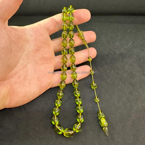 Premium Green Resin Islamic Tasbih Misbah 33 Beads Cuentas de oración musulmana para Dhikr Meditación Ramadán Regalo por SmarkExports - Product Image 5