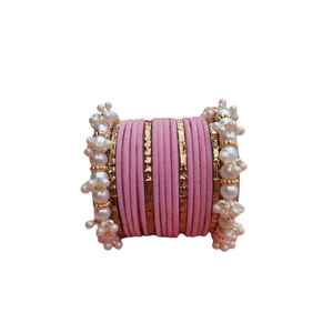 Latest Collection Handmade Women Bridal Churiyan <b>Bangles</b> with <b>Pearl</b> Trendy Style Customizable Colors & Sizes Available - Product Image 1