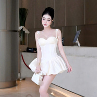 Gaun Lipit Wanita Bahan Sutra Katun Trendi, Pinggang Alami, Slim Fit, Tanpa Tali, Chiffon Kasual, Dapat Dicuci, Harga Pabrik, Dapat Disesuaikan