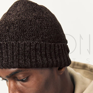 New Arrival Custom Logo Winter Warm Premium Soft High Quality Outdoor Chocolate <b>Brown</b> Chenille Solid Casual Unisex Beanies - Product Image 4