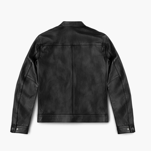 2026 <b>High</b> Quality Best Selling Men's Slim Winter Jacket Customized Design <b>Leather</b> <b>Top</b> with Unique Features - Product Image 3