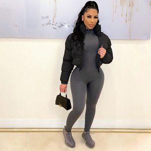 เสื้อแจ็คเก็ตพัฟเฟอร์แบบยาวสำหรับผู้หญิง ผ้าทอระบายอากาศดี มีฮู้ด บุผ้านวม อุ่นสบาย ทันสมัย พร้อมซับในถอดได้ ไซส์ใหญ่ รับสกรีนโลโก้ - Product Image 3