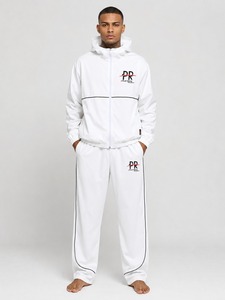 Conjunto Deportivo para Hombre de Dos Piezas, Chaqueta y Pantalones Deportivos Transpirables y Elásticos para Correr, Gimnasio y Fitness - Product Image 1