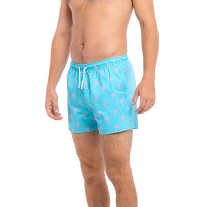 Short de plage à motif ondulé pour hommes, léger, à séchage rapide, taille élastique, short d'été décontracté pour les vacances et les voyages - Product Image 2