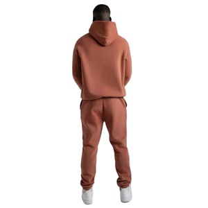 Nouvel arrivage Ensemble survêtement unisexe surdimensionné Pull à capuche uni personnalisé avec pantalon de survêtement respirant - Product Image 2