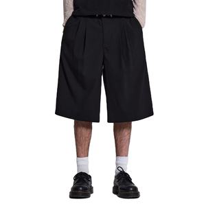 Bermudas personalizadas con dobladillo abierto y ajuste holgado de verano para hombre, pantalones cortos holgados de pierna ancha hasta la rodilla - Product Image 1