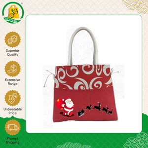 Indian Supplier Selling New Design Daily Usage Cotton Gift <b>Bags</b> with <b>Long</b> Handle Nice Printed Cotton Tote <b>Bag</b> at Low Price - Product Image 2