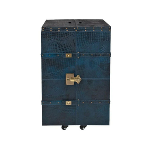 Gabinete de Almacenamiento de Barra Abierta con Solapa Mediana, Diseño de Lujo Azul, para Uso en Hogar y Hotel, Precio Competitivo, Superventas en Panamá - Product Image 3