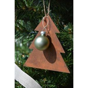 Ornement de Noël rustique en métal fait main, style arbre, décoration artisanale vintage pour jardin - Product Image 1