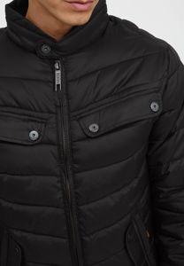 เสื้อแจ็คเก็ตพัฟเฟอร์ฤดูหนาวสีดำไนลอนบุขนเป็ดอุ่นๆ สำหรับผู้ชาย แบบขายส่ง รับทำโลโก้ตามสั่ง ระบายอากาศได้ดี เป็นมิตรกับสิ่งแวดล้อม - Product Image 5