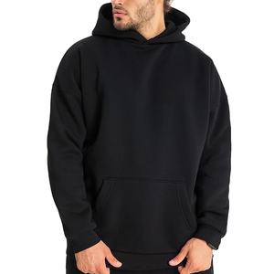 Heavyweight 100% algodón de gran tamaño Boxy Cropped Hoodie para hombres Drop Shoulder Design de alta calidad 2026 - Product Image 2