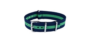 Bandas de reloj inteligente N50 de 18-22mm, correas de nailon azul y verde, tela resistente al agua y transpirable, accesorios de tipo deportivo de 20mm - Product Image 3