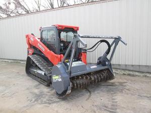 Kubota SVL90-2 Diesel Forestry Mulcher Attachment Hydraulic Skid Steer Loader Brush <b>Cutter</b> <b>Tree</b> Clearing Vegetation Motor - Product Image 1