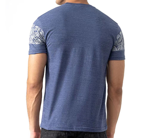 บริการ OEM เสื้อยืดผู้ชาย สีตามสั่ง คอกลม แขนสั้น เสื้อผ้าฤดูร้อน ผลิตจากโพลีเอสเตอร์ 100% เสื้อยืดผู้ชาย - Product Image 6