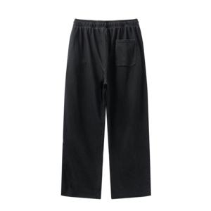 Pantalon de survêtement homme surdimensionné et ample, coupe large, personnalisé, délavé à l'acide, 380 g/m², uni - Product Image 4