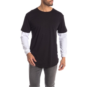 เสื้อยืดสองชั้นอินเทรนด์ ผ้าเนื้อนุ่มสบาย น้ำหนักเบา สำหรับผู้ชายผู้หญิง สวมใส่สบายๆ ทุกวัน ดีไซน์ทันสมัย - Product Image 5