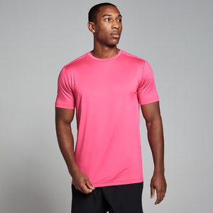 Camiseta Deportiva de Poliéster para Hombre, Corte Ajustado, Panel Trasero de Malla, Secado Rápido, Transpirable, con Logotipo Personalizado - Product Image 1