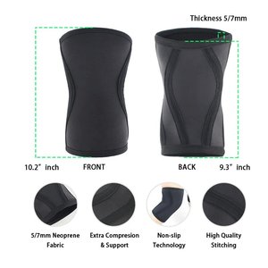 Rodillera de compresión de neopreno de 7 mm personalizada para levantamiento de pesas, soporte de seguridad para fitness y powerlifting - Product Image 4