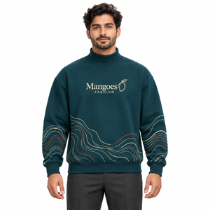 Sudadera Oversize de Cuello Alto de Secado Rápido 100% Algodón Felpa para Mujer, Estilo Urbano con Bordado Personalizable, Ecológica para Invierno - Product Image 2