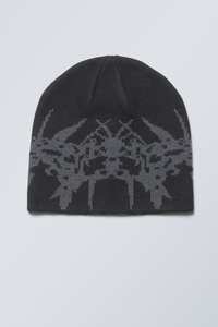 หมวกบีนนี่ถักลายแจ็คการ์ดอะคริลิกคุณภาพสูง 100% แบบกำหนดเองได้ สำหรับผู้ใหญ่ ใช้กลางแจ้งในฤดูหนาว พร้อมโลโก้ดีไซน์เฉพาะ - Product Image 4