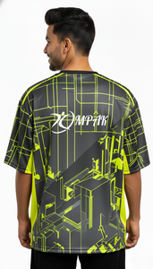 เสื้อยืดโอเวอร์ไซส์ผู้ชาย พิมพ์ลายแบบซับลิเมชั่น สไตล์ลำลอง สตรีทแวร์ แฟชั่นทันสมัย ใส่สบายทุกวัน - Product Image 2