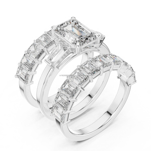 Seductora joyería 14K oro lujo nupcial y anillos de promesa en plata esterlina y oro pedidos al por mayor aceptados - Product Image 6