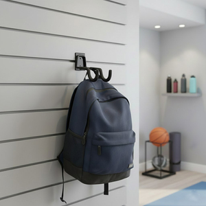 <b>Heavy</b> <b>Duty</b> Steel Double Garage Hook Wholesale Price Wall <b>Rail</b> Storage System Capacity 45lbs Metal Sports Equipment GAPGAR008 - Product Image 4