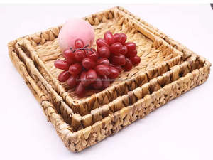 Plateau de service en jacinthe d'eau écologique, naturel, durable, personnalisable, vaisselle de salle de bain, fournisseur en gros au Vietnam - Product Image 2