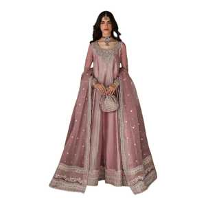 Traje de Vestir para Mujer, Color Rosa Claro, Bordado, Estilo Indio y Pakistaní, para Fiestas y Eventos Formales, Shalwar Kameez 2026 - Product Image 1