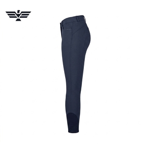 EMPIRE TREND WEARS Women High Waist <b>Full</b> Length Riding Pants Navy Blue Spandex Polyester Four-Way Stretch Zipper Closure Wear - Product Image 6