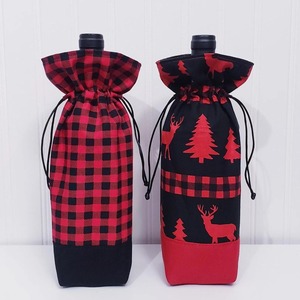 Aesthetic Cotton Canvas Wine <b>Bottle</b> Gift <b>Bag</b> Reusable <b>Bottle</b> Carrier - Product Image 1