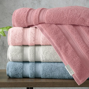 Serviette de plage en coton 100% 600GSM, rayures colorées teintes en fil, LOGO personnalisé, 70*140cm - Product Image 4