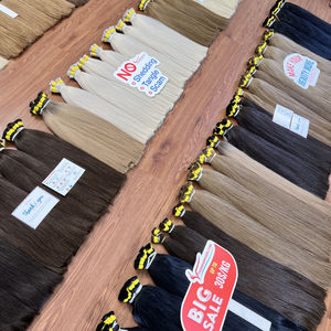 Extensiones de cabello humano vietnamita de pelo liso a granel Remy al por mayor, proveedor de cabello crudo sin enredos de doble estirado - Product Image 6