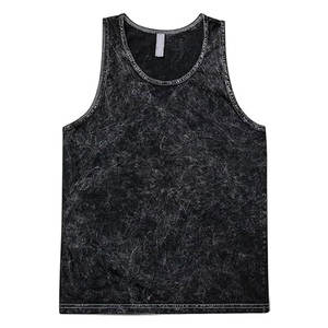 Camiseta sin mangas unisex ligera de verano para gimnasio, estilo vintage lavado, para hombre y mujer - Product Image 1