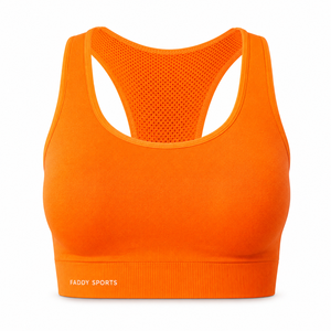 Seamless High Impact Sports Bra for Women Breathable Mesh Back Yoga <b>Crop</b> <b>Top</b> Push Up Running Fitness Gym Activewear Underwear - Product Image 2