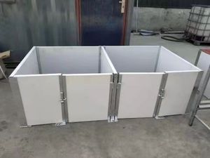 Direct New Condition Animal Cage Use White <b>Pvc</b> Hollow Panel <b>Pvc</b> Wall Panel for Pig Fence - Product Image 3