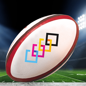 Ballon de rugby d'entraînement de haute qualité, taille 4/5, en caoutchouc antidérapant pour les écoles de rugby et les clubs - Product Image 3