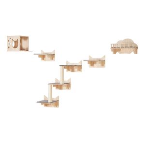 Étagères murales pour chats, perchoirs, plateformes de saut, barrières, arbre à chat, meubles flottants pour chats - Product Image 6