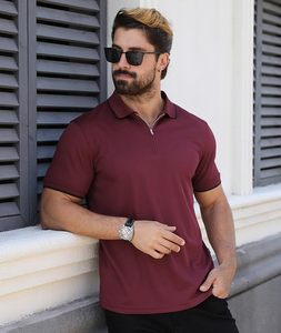 Camisetas Polo Deportivas de Manga Corta Personalizadas Casuales para Hombre de Alta Calidad, Camisetas Polo de Golf de Algodón con Patrón Sólido - Product Image 2