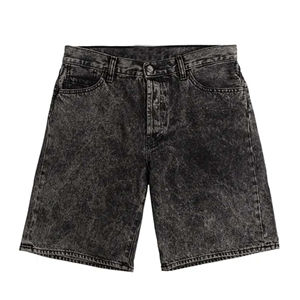 Shorts streetwear personnalisés délavés à l'acide pour hommes, avec logo personnalisé, en molleton délavé, en coton French Terry, pour garçons - Product Image 1