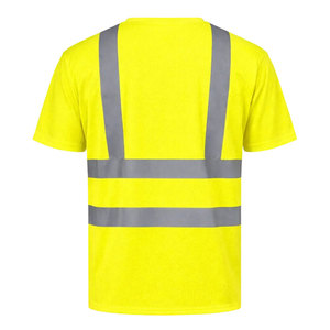 เสื้อยืดนิรภัยระดับมืออาชีพสำหรับผู้ชาย สะท้อนแสง แขนสั้น เหมาะสำหรับงานก่อสร้าง รักษาความปลอดภัย และงานอื่นๆ - Product Image 2